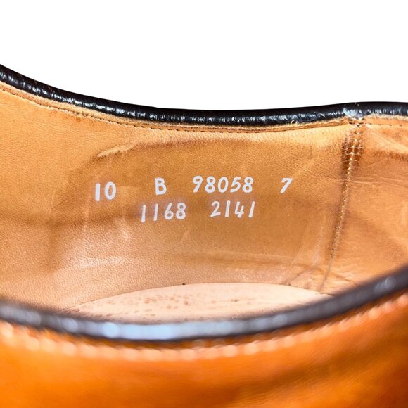 Allen Edmonds Oxford Shoes Men\'s 10 D Brown Leather Dress Used *No Insoles main image 15